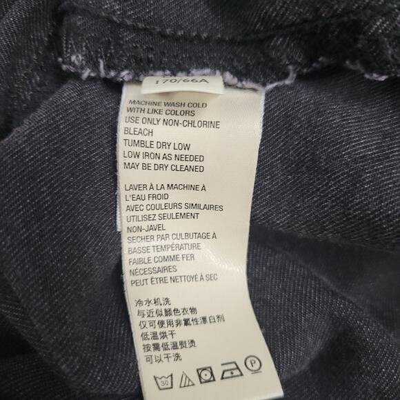 Free People Just Float on Flare Jeans size 26 Washed Black Retro Boho Festival - Picture 11 of 12